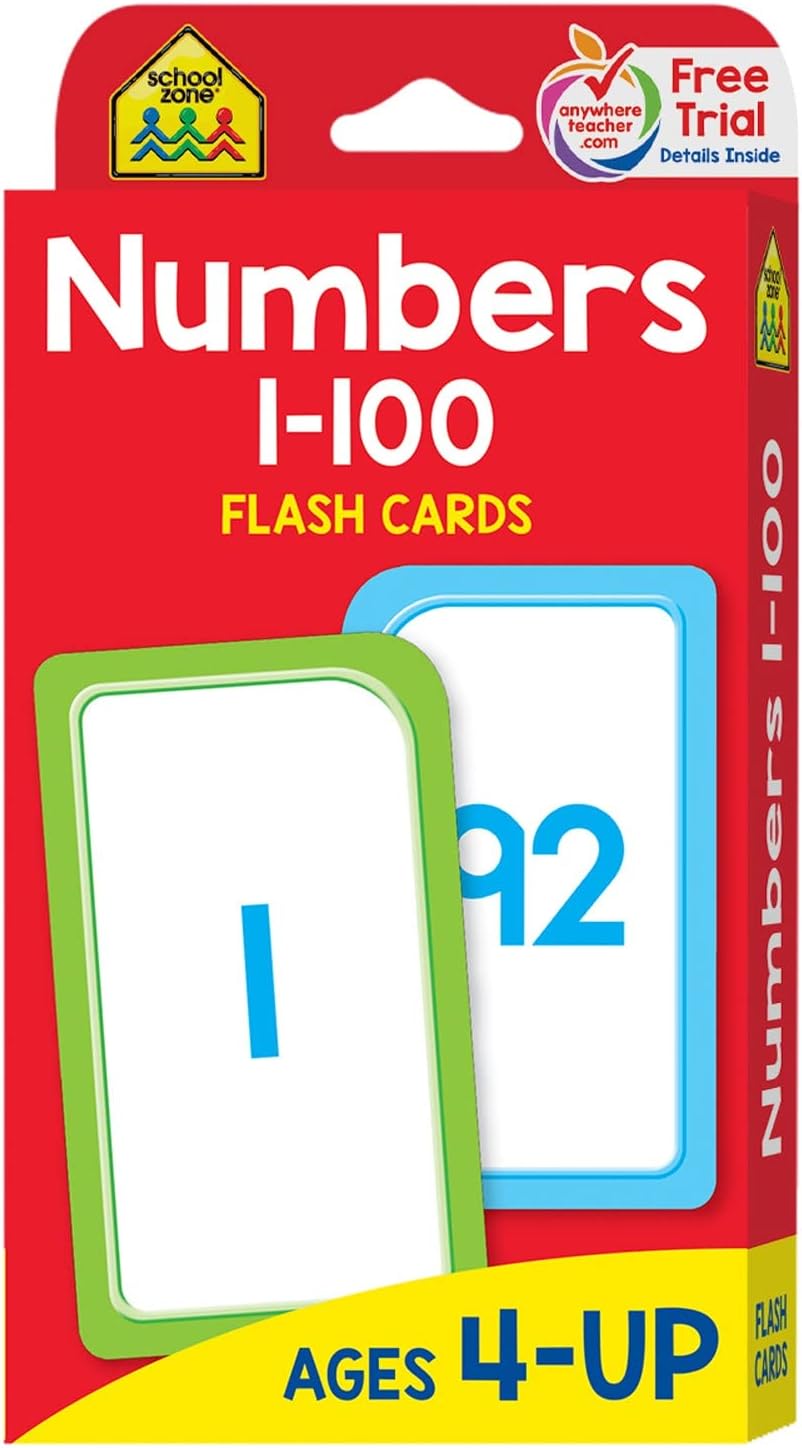Numbers 1-100 Flash Cards