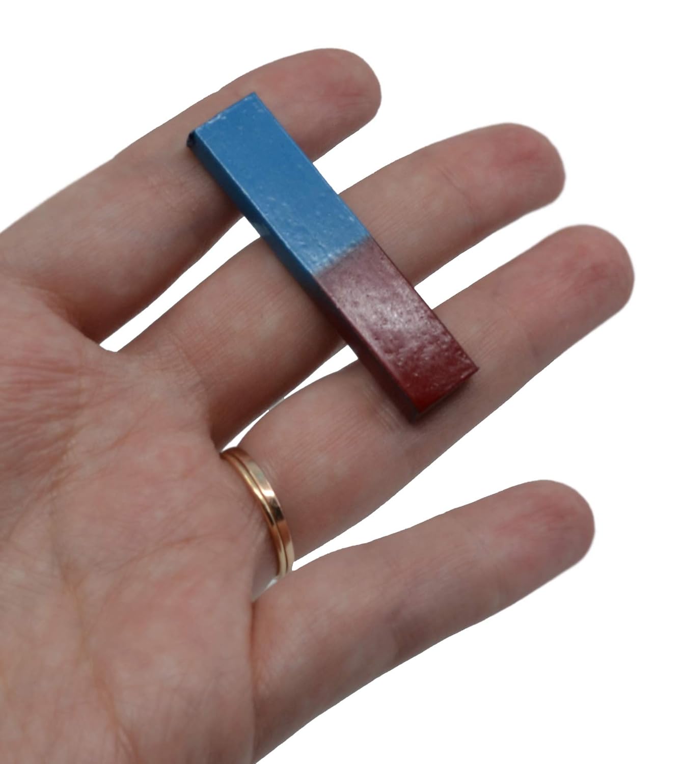 EISCO Bar Magnets, Set of 2 - Red & Blue, North/South Poles - Chrome Steel - Includes Keepers - Perfect for Physics Classrooms & Magnetism Experiments