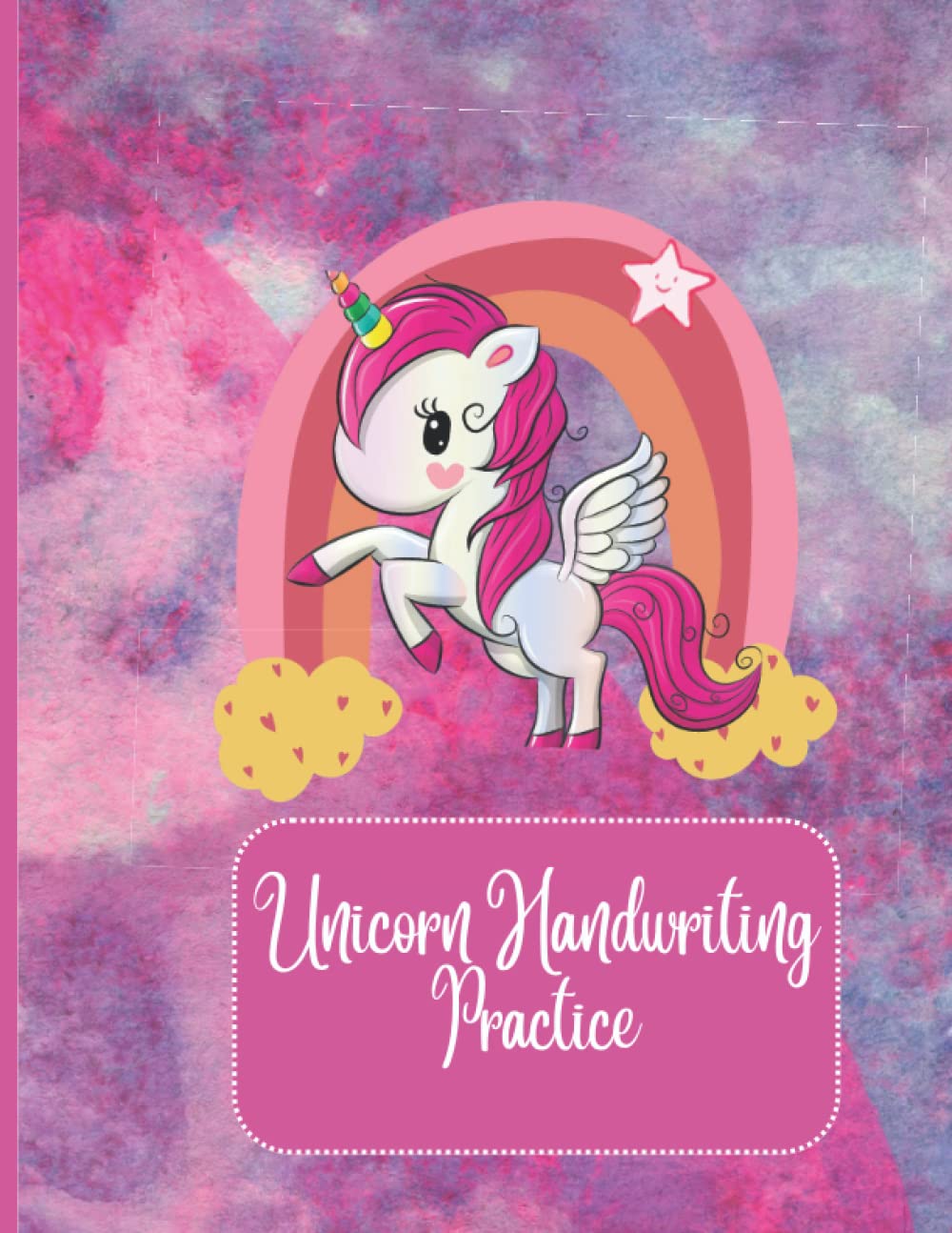 Unicorn Handwriting Practice: Blank Handwriting Practice Paper with Dotted lines for Kindergarten to 2nd Grade kids