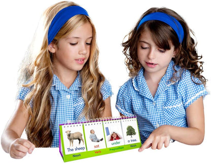 Junior Learning Sentence Flips Double-Sided Flip Stand, Ages 4-6, Vocabulary & Grammar, K-1