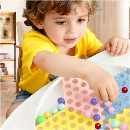 60pcs Chinese Checker Game Replacement Balls,6 Solid Color 14mm Acrylic Marbles for Marble Run, Aggravation Traditional Games