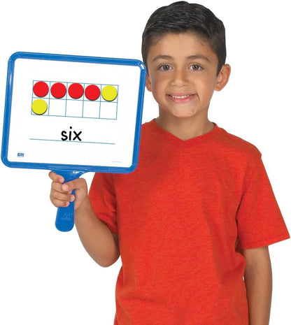 EAI Education Magnetic Ten Frame Dry-Erase Paddles: Set of 5