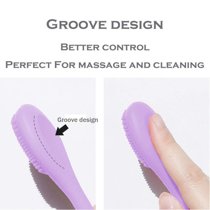 RamPula Silicone Face Mask Brush, Face Scrubber for Gentle Exfoliating & Hairless Moisturizers Applicator Tools for Apply Mud, Clay, Charcoal Mixed Mask, Cream, Lotion