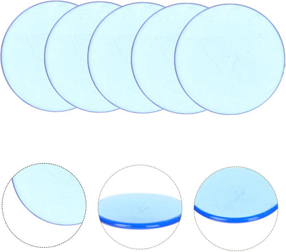 100pcs Clear Bingo Chips Transparent Counting Chips for Math Learning Game Night Plastic Game Markers for Bingo Educational Activities