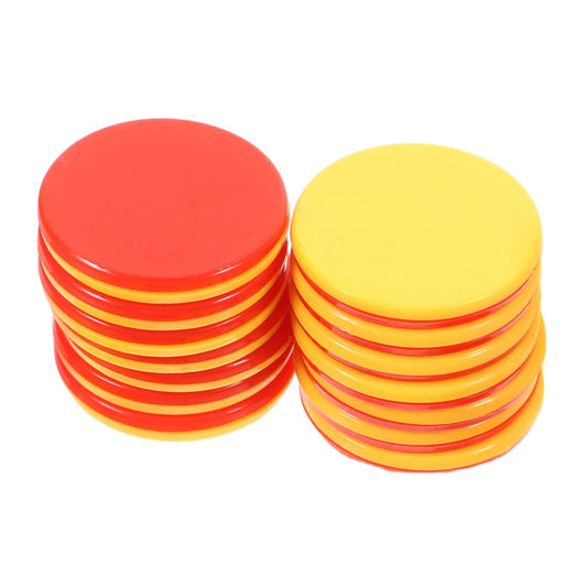 100pcs Math Counting Chips Two Round Disks for Sorting and Learning for Classroom Activities and Home Education Math Skills Fun and Engaging Play