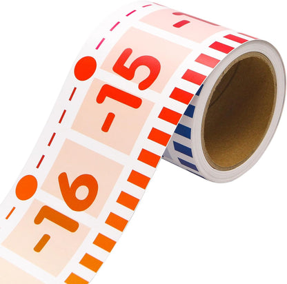 Fancy Land Number Line for Classroom Wall Bulletin Board Border Rainbow -20 to 100 Classroom Decoration 36ft 1 Roll Math Classes Decor