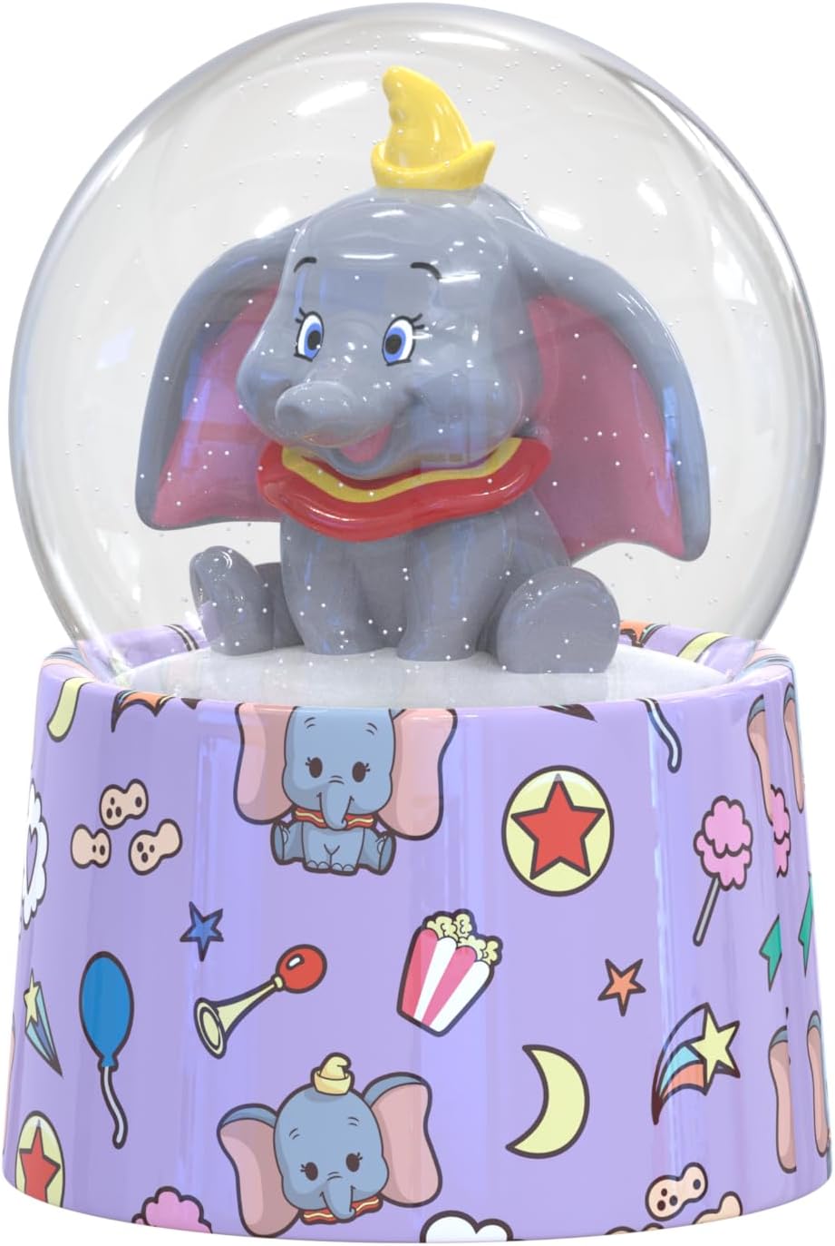 Silver Buffalo Disney Mickey and Friends Mini Light Up Snow Globe│Minnie Mouse│3.8 Inches Tall, 45mm (Small)