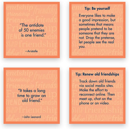 TableTopics Friendship Conversation Starter Card Game - 135 Entertaining Questions Plus Quotes & Tips for Groups of Adult Friends to Play & Deepen Bonds, Girls’ Night Activity