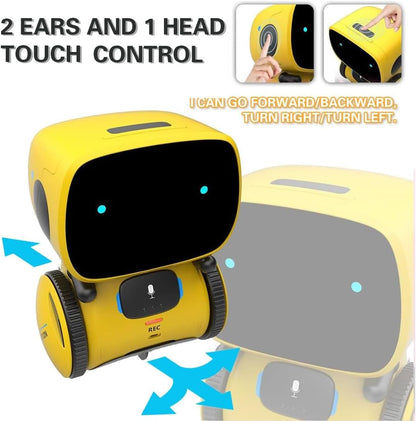 98K Kids Robot Toys for Girls and Boys, Touch and Voice Control Robots Interactive Smart Talking Robots Intelligent Partner and Teacher with Singing, Dancing, STEM Toy Gifts for Kid Age 3 and Up