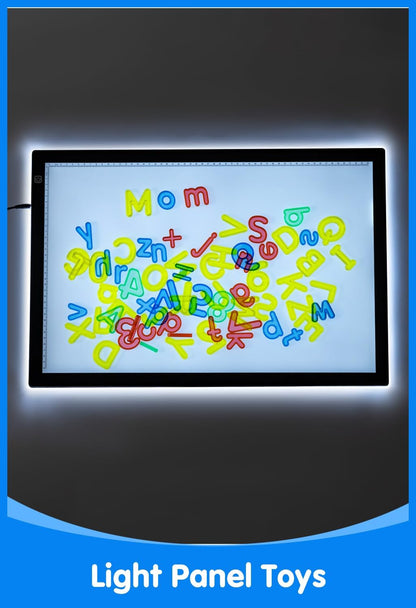 78 Pcs Translucent Lowercase Letters - Plastic Alphabet Letters - Light Table Play and Early Learning Manipulatives