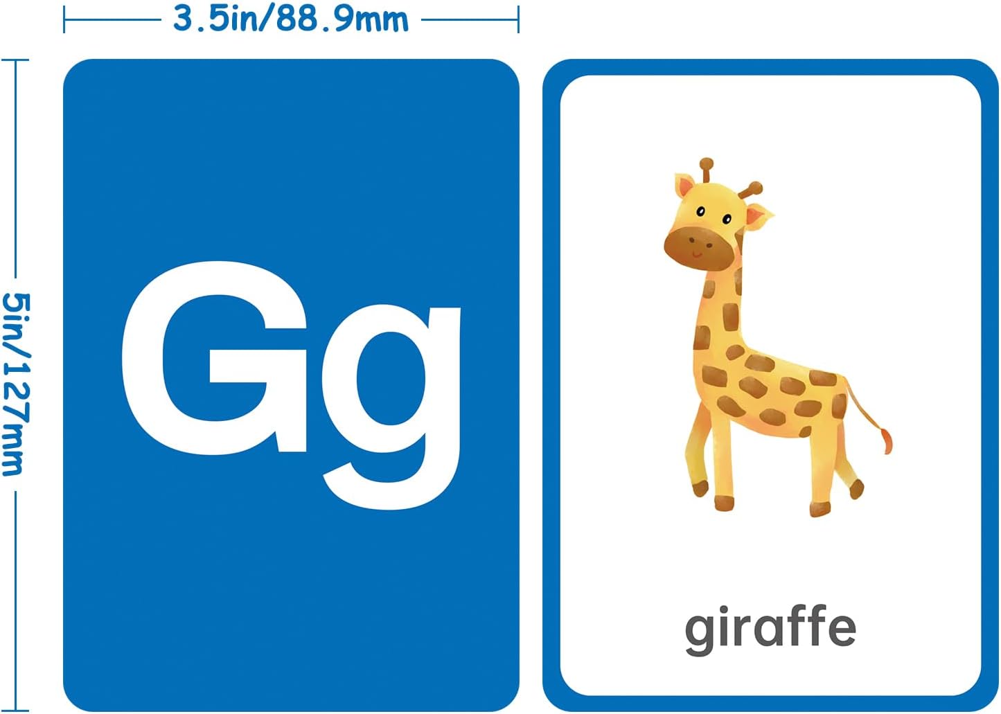 Flash Cards for Toddlers Learning – 54 Double-Sided Alphabet, Number, Color & Shape Cards – Durable Preschool Educational Toys for Kids Ages 2-5, Waterproof & Tear-Resistant, Montessori Early Learning