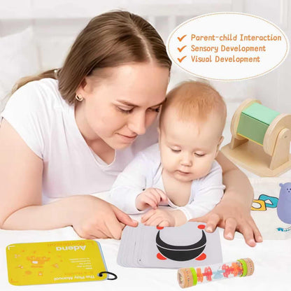 Adena Montessori Play Kit for 13-18 Month Baby,8 in 1 Toy,Colorful Stacking&Nesting Cup,Coin Bank,Coins,Carrots Lid,Carrots,Posting Lid,Flexble Stacker,Bead Kit,Shape Puzzle,Pound&Tap Hammer Bench