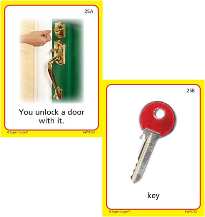 Super Duper Publications | Function Pair-Ups Photo Flash Cards | Identify and Describe Everyday Objects Fun Deck | Educational Learning Materials for Children