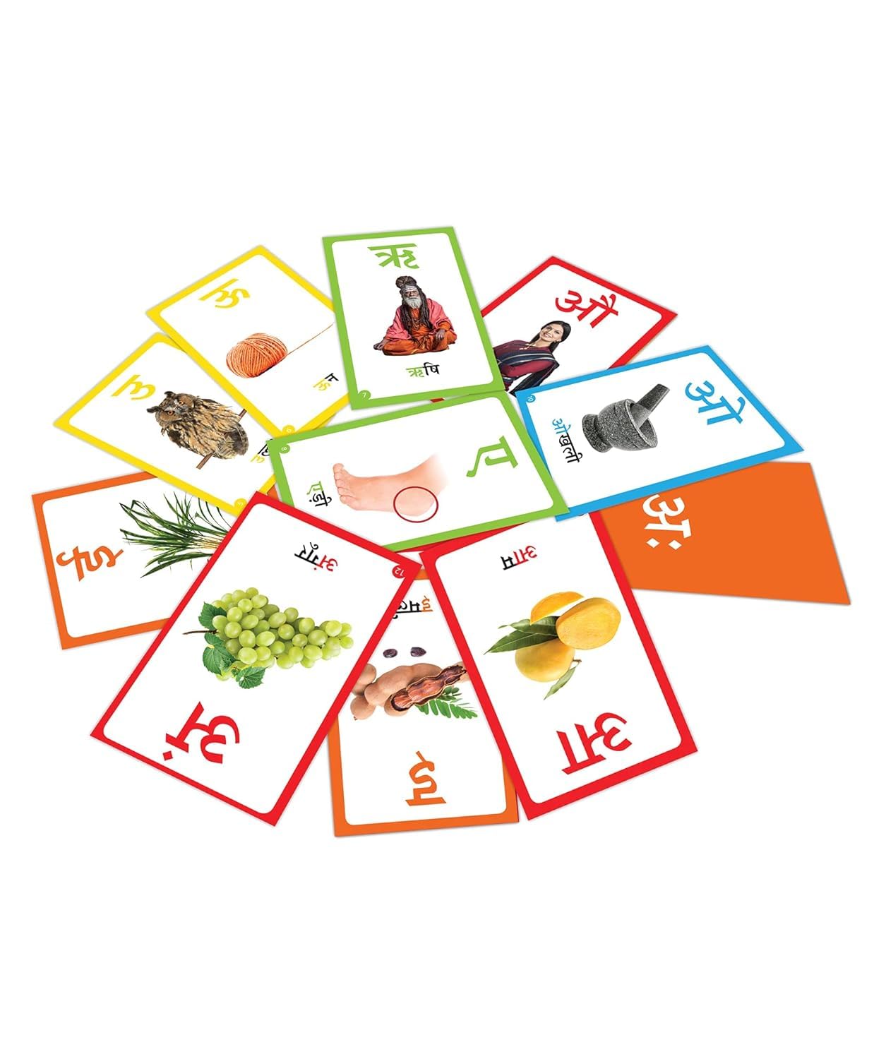 My First Flash Cards Hindi Varnamala : 30 Early Learning Flash Cards For Kids (Hindi Edition)