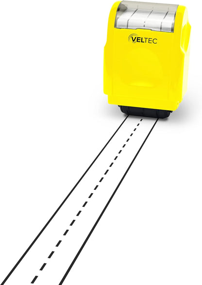 Veltec Dashed Handwriting Lines Practice Roller Stamp for Kids, Parents and Teachers (Black)
