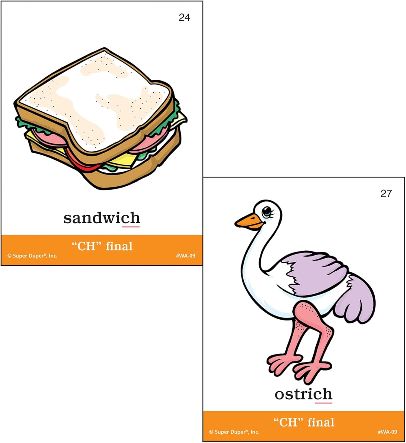 Super Duper Publications | Articulation CH Sound Fun Deck | Vocabulary and Language Development Flash Cards | Educational Learning Materials for Children