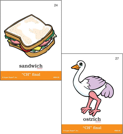 Super Duper Publications | Articulation CH Sound Fun Deck | Vocabulary and Language Development Flash Cards | Educational Learning Materials for Children