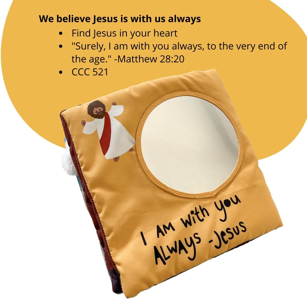 Rosary Quiet Book for Babies and Toddlers - Explore The Mysteries of The Rosary Through Play - Interactive Faith-Based Sensory Learning - Ideal for Family Prayer and Baptism Gifts