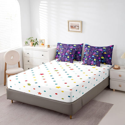 Erosebridal Chemical Equation Bed in a Bag Queen Comforter Set 7 Piece,Chemistry Bedding Sets Science Students Learning Gift Sheet Set with Comforter,Molecular Formula Education Bed Set - Colors B