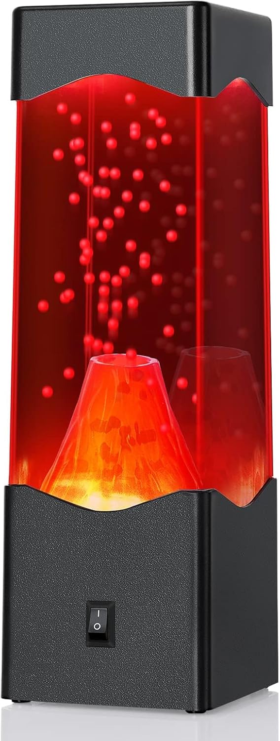 Volcano Night Light for Kids Adults,Fun Kids Gifts for Birthday Christmas,Unique Home Bedroom Bed Desk Decor Mood Light,Volcanic Science Kit Educate Autistic Toys,Bedside Table lamp for Son Grandson