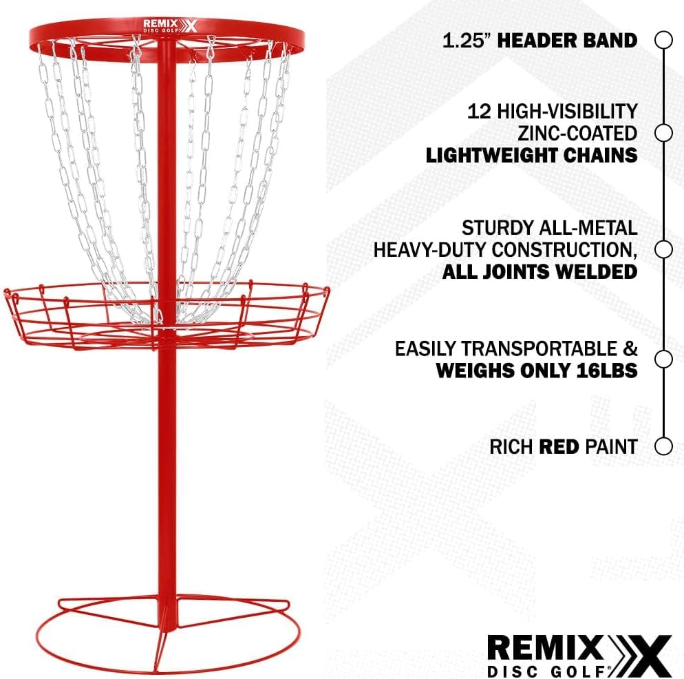 Remix Deluxe Practice Basket for Disc Golf - Choose Your Color and Style