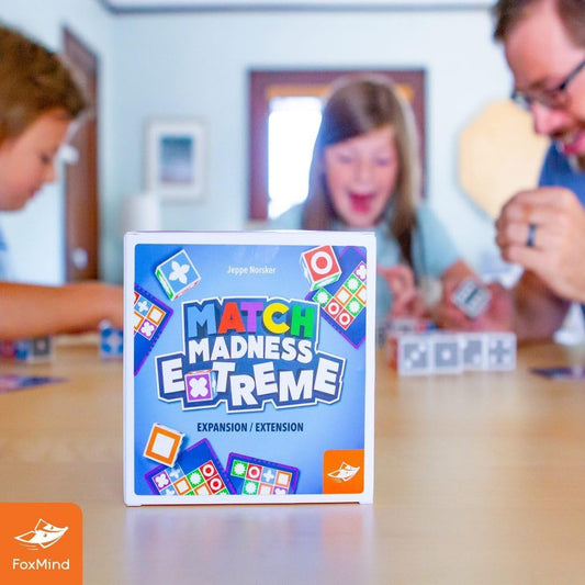 FoxMind Match Madness Board Game, Visual Recognition Matching Board Game, Family Puzzle Game to Develop Kids Problem Solving Skills