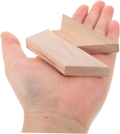 Abaodam 4Pcs Shape Wooden Brain Teaser Puzzle Educational Cognitive for and Engaging Puzzle Box Game for Family Bonding and Interactive Play