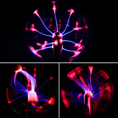 Gresus 3 Inch Battery or USB Powered Magic Plasma Ball Lamp - Touch Sensitive Interactive Plasma Lamp Nebula Sphere Globe, Science Educational Gift for Decorations/Parties/Bedroom