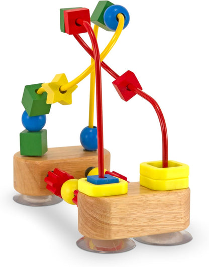 Melissa & Doug Abacus Classic Wooden Toy with 100 Beads - Preschool Learning Activities and Math Games for Kids, Homeschool Essentials for Ages 3+