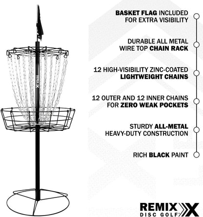 Remix Practice Basket for Disc Golf - Choose Your Color and Style