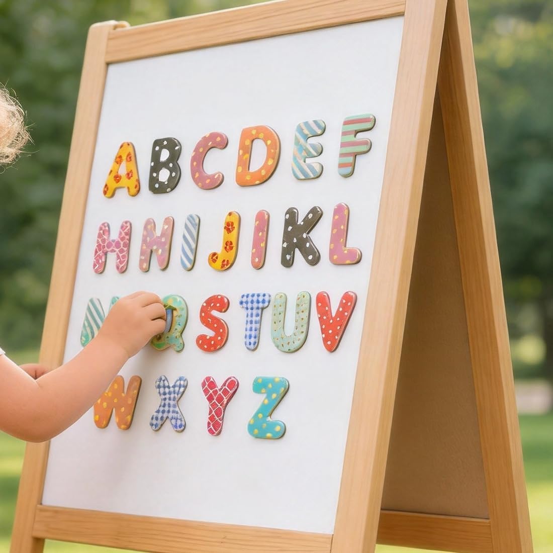 100 Pcs Alphabet Magnets for Refrigerator Uppercase Lowercase Magnetic Letters Fridge ABC Magnet for Preschool Learning Spelling
