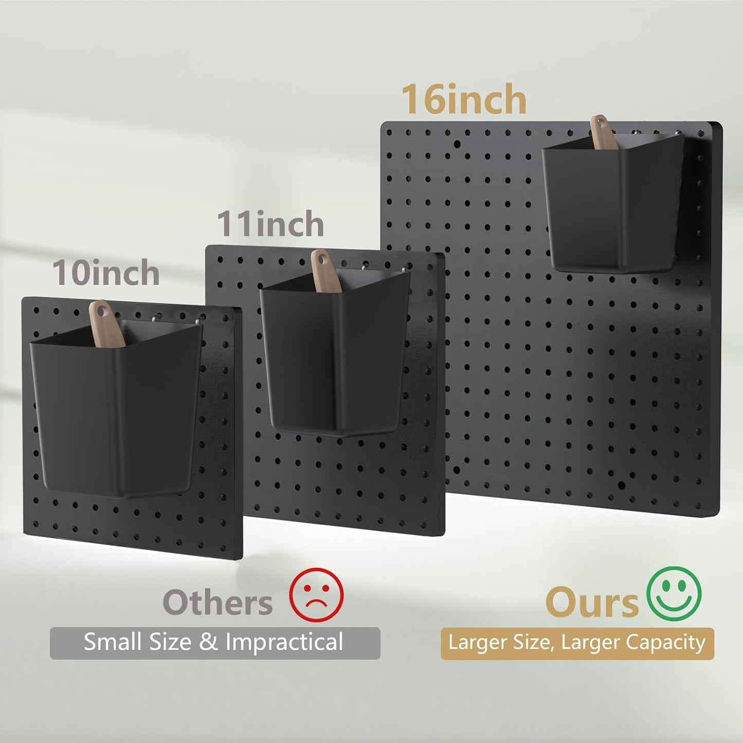 FZK Peg Board with Hooks, Plastic Pegboard Kit with 4 White Pegboards and Accessories, Peg Board Wall Organizer for Office and Craft Room