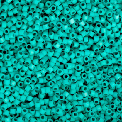 John Bead 25g Cylin Beads Opaque Turquoise Green 11/0 Glass Cylindrical Seed Beads for Jewelry Bracelets Necklaces Earrings Making Embroidery