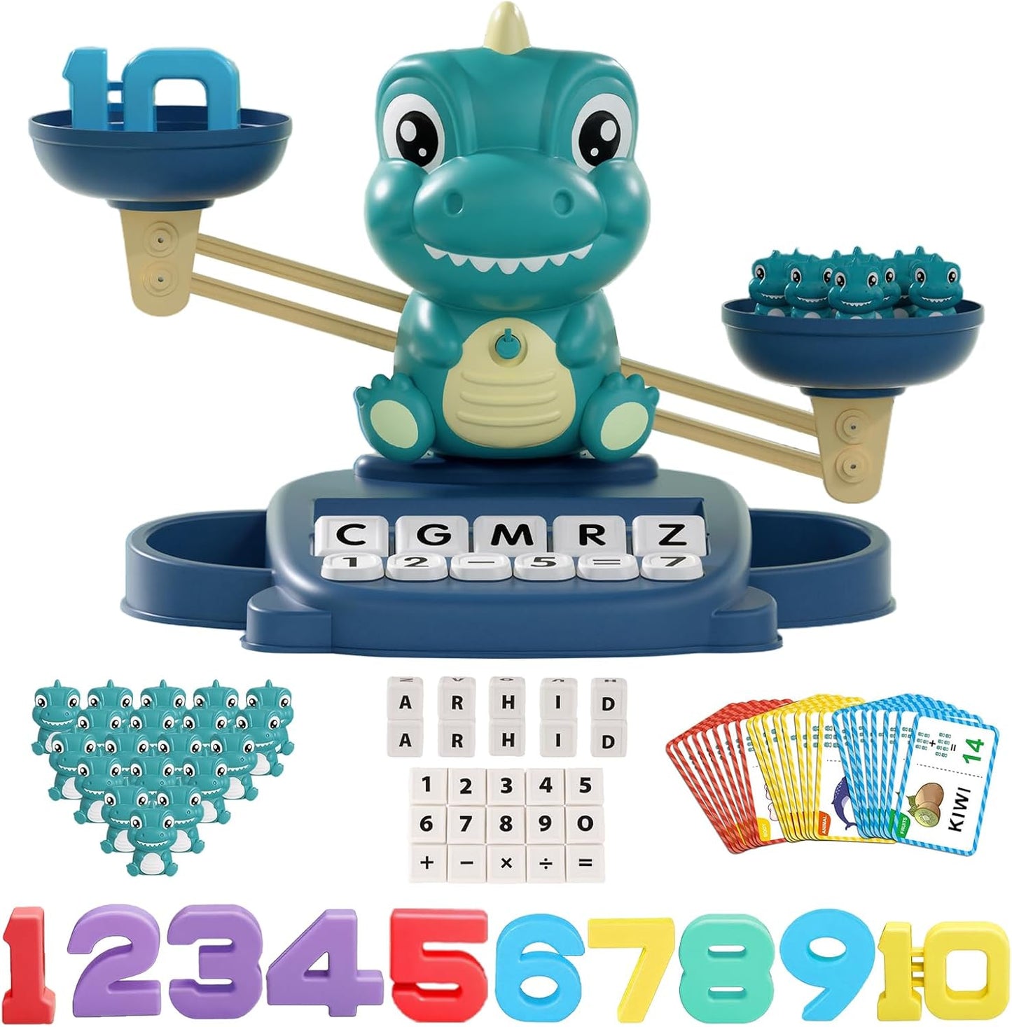 Snugzy Dinosaur Balance Counting Toys Math Game Montessori Toys Learning Games for Kids Educational Toy Gifts for Boys Girls Age 5-7