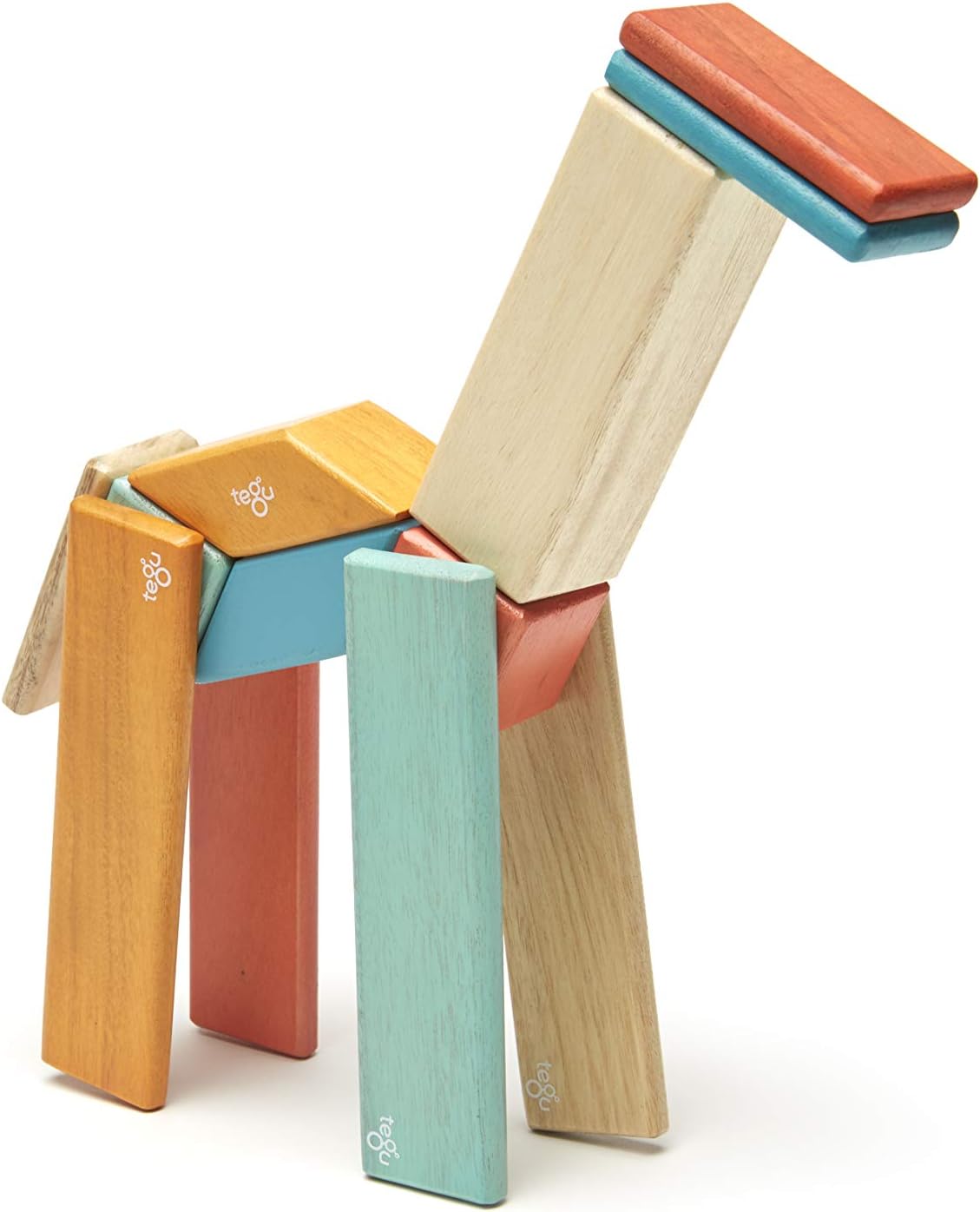 14 Piece Tegu Magnetic Wooden Block Set, Blues