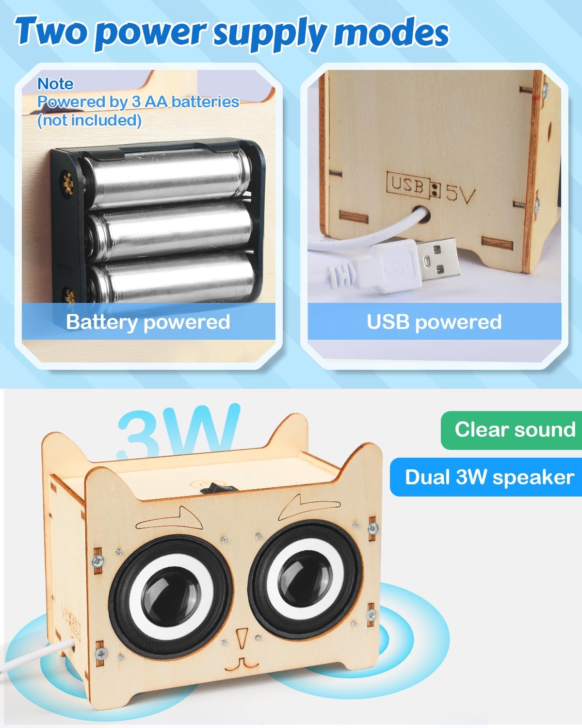 Poraxy Science Kits for Kids Age 8-12, STEM Toys for 8-13, Build Your Own Bluetooth Speaker Radio, Engineering Electronics DIY Set, Birthday Gifts for 9 10 11 14 15 16 Year Old Teen Boys Girls