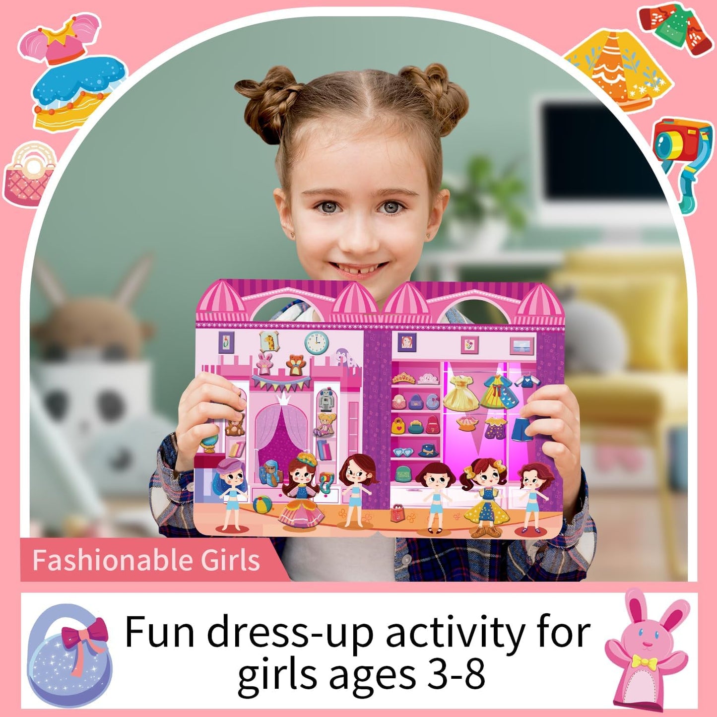 Kalysky 12 Set Reusable Sticker Books for Toddlers 2-4 1-3, Kids 3D Puffy Sticker Activity Books, Birthday Party Favors Goodie Bags Stuffer
