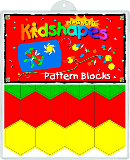 Barker Creek Learning Magnets, Pattern Blocks, for Children, Spatial Relationship, Patterning, Geometry, Problem Solving Skills (2300)