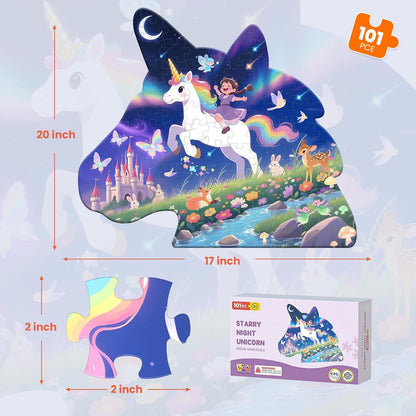 ELX 100 Piece Sea Turtle Jigsaw Puzzle for Kids Ages 4-10, Seaworld Animal Shaped Floor Puzzle Preschool Learning, Educational Learning Toys for Kid Boys Girls Ages 4 5 6 7 8 (21.42 X 16.42 in)