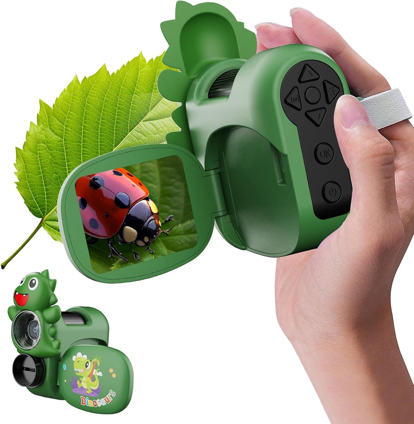 1600X Handheld Microscope for Kids 2" IPS Screen Kit Mini Pocket Digital Microscopes STEM Science with Slides Photo Video Rechargeable Portable Scope Gift for Ages 6-12 (Purple)