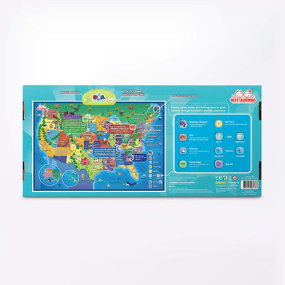 BEST LEARNING i-Poster My World – Interactive Talking World Map for Kids Ages 5-12 to Learn Countries, Flags, and Fun Facts About Our Planet