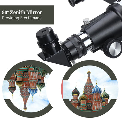 Telescopes, Telescope for Kids and Adults Beginners, 70mm Aperture 400mm Focus Length Refractor Travel Telescope with AZ Mount for Observe The Moon and Landscape (Blue)