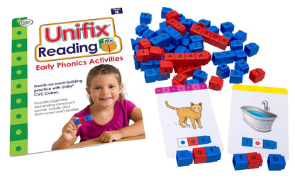 Didax 211277 Unifix Reading Early Phonics Kit, White Small