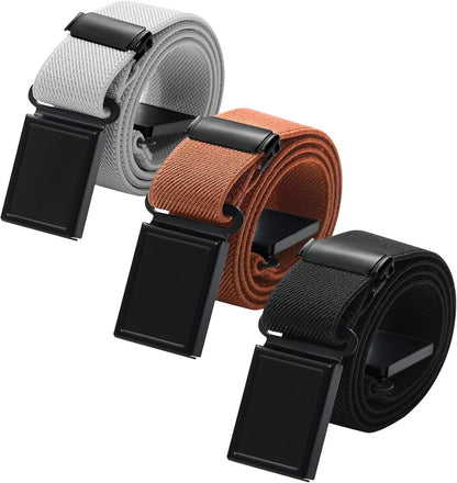 AWAYTR 3 PCS Kids Adjustable Magnetic Belts - Easy to Use Magnetic Buckle Belt for Boys and Girls
