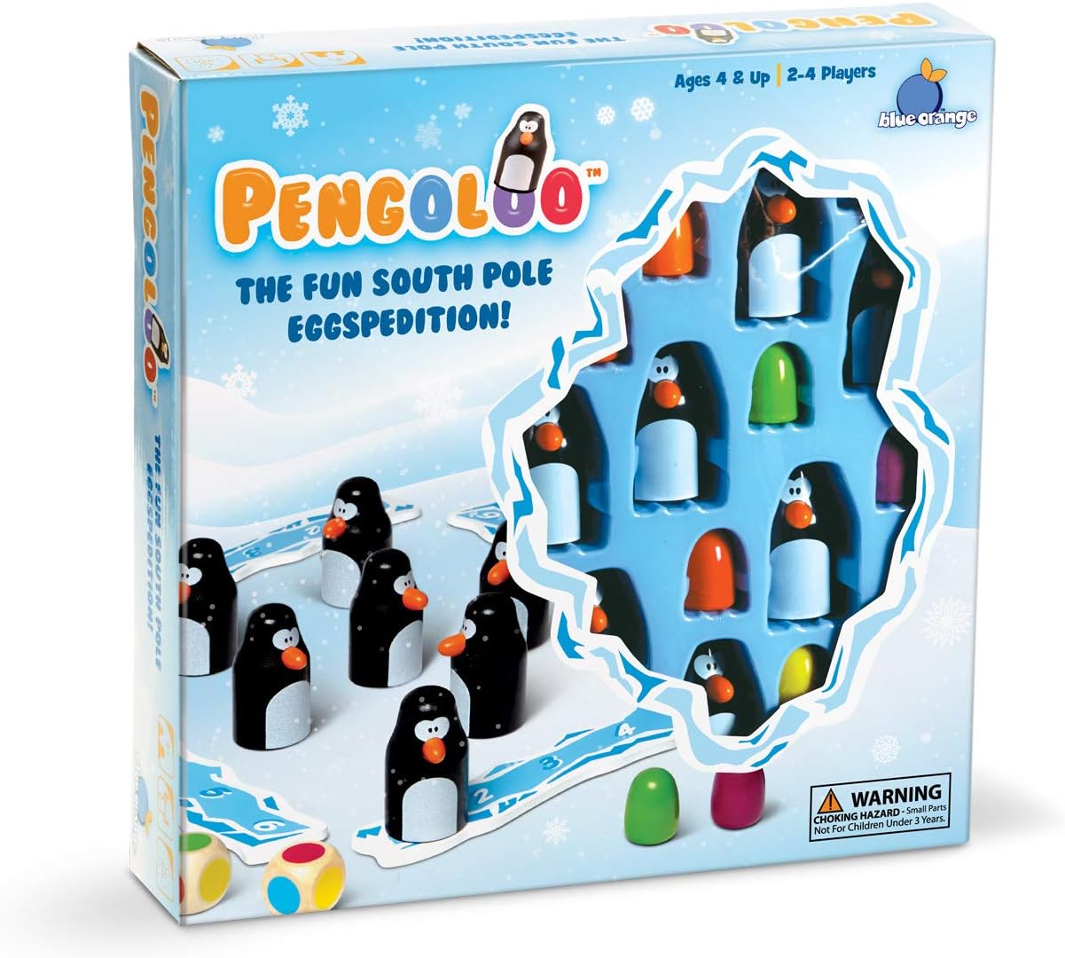 Blue Orange Pengoloo, Wood - Tabletop Strategy and Memory Game for Kids Family Preschool, Ages 4+, Award Winning