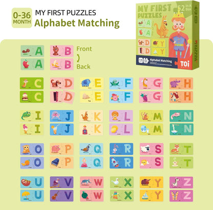Toi 6 Packs Large Piece Toddler Jigsaw Puzzles for Kids Aged 2.5+, Animal Shaped Floor Puzzles for Beginner, Preschool Learning Game for Boys Girls, Traffic