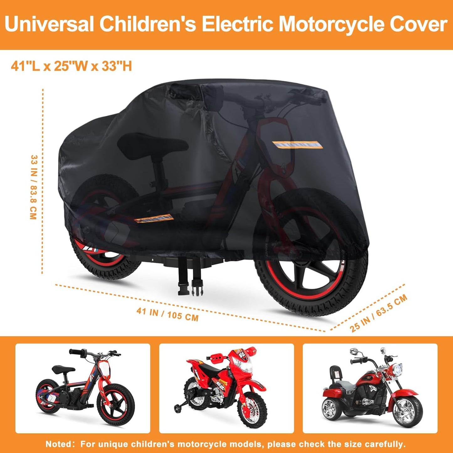 Kids Ride On Car Cover 2PCS,Large Power Wheels Cover Waterproof,Heavy Duty 420D Universal Toy Car Cover for Power Wheels Jeep & Toddler Electric Vehicles,All Season Protection,with 3 Reflective Strips