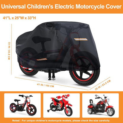 Kids Ride On Car Cover 2PCS,Large Power Wheels Cover Waterproof,Heavy Duty 420D Universal Toy Car Cover for Power Wheels Jeep & Toddler Electric Vehicles,All Season Protection,with 3 Reflective Strips
