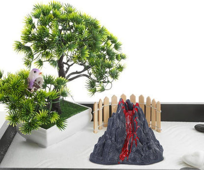 SEWACC 10Pcs Simulation Volcano Eruption Model, Artificial Landscape Adornment, Volcano Figurine Ornament, 3.14 x 2.75 x 2.36 Inches, Plastic