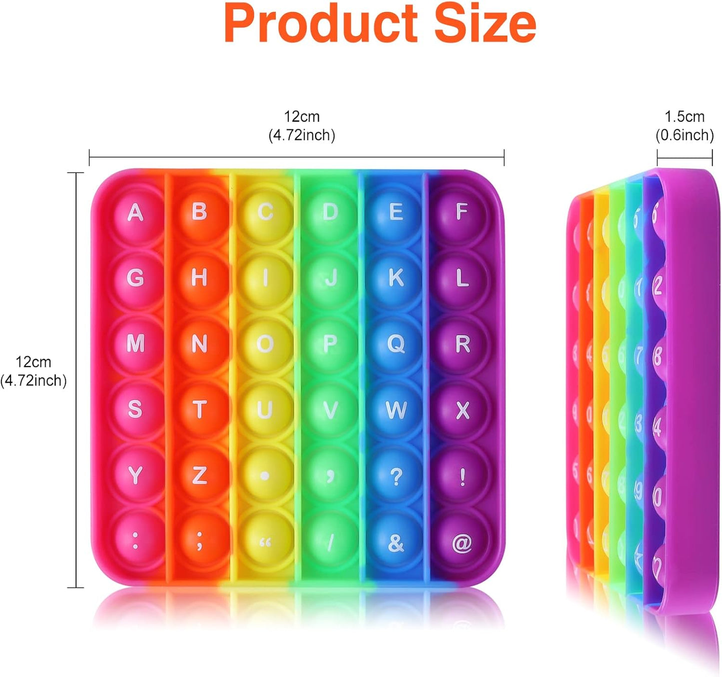 Multiplication Game Table Digital Multiplication Board Game, Addition and Multiplication in One, Rainbow Dimple Fingertip Toy, Create Stress-Relieving Math Manipulation (1 Piece)